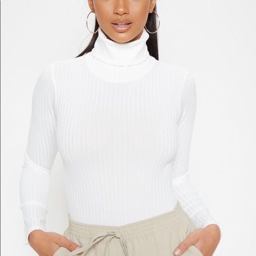 Pretty little thing white turtle neck